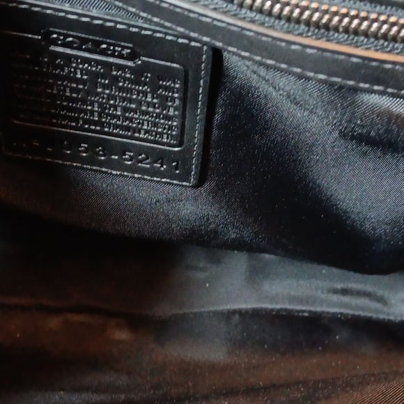 Vintage Coach Black Leather Briefcase - Picture 6 of 6